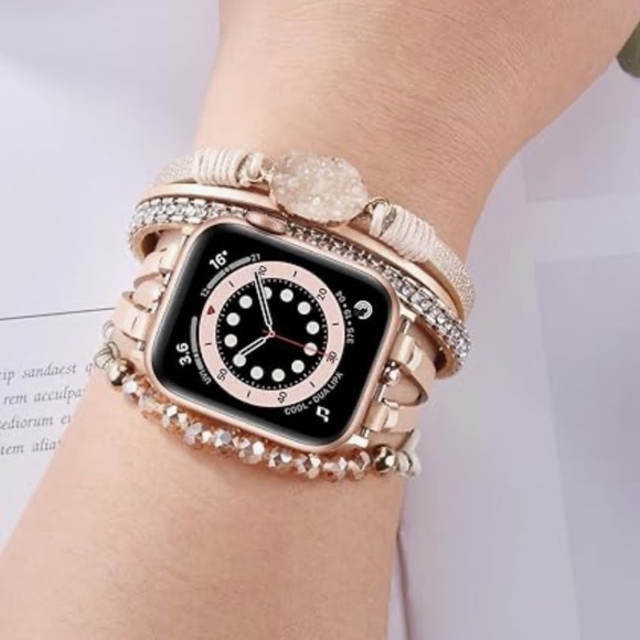 NIB Beaded Boho Bracelet Compatible for Apple Watch Band - Picture 4 of 9